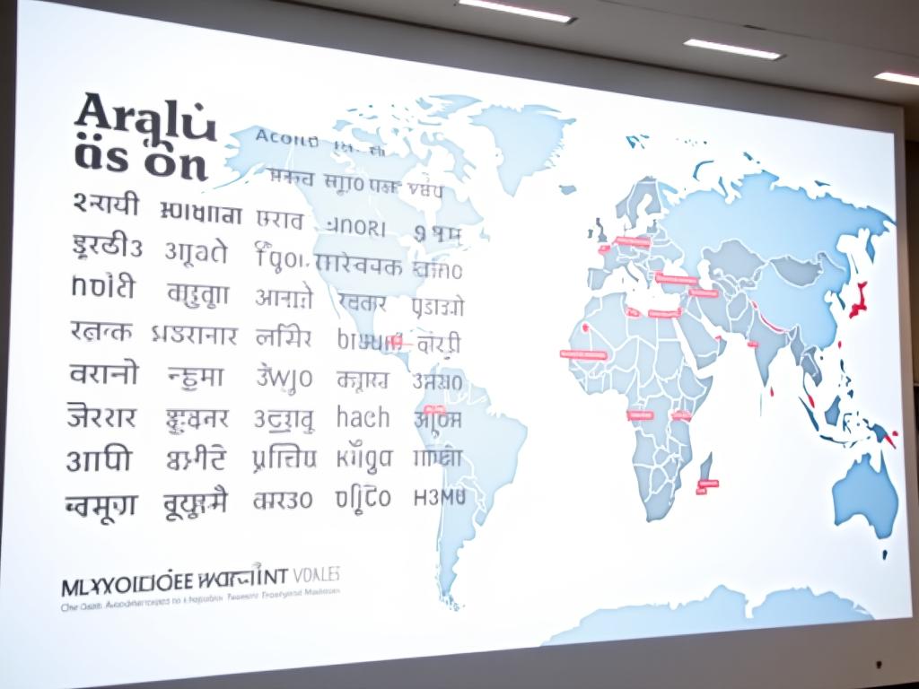 Font multilingue con supporto script globali